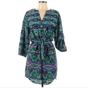 Anthropologie Maeve Ikat Shirt Dress - L